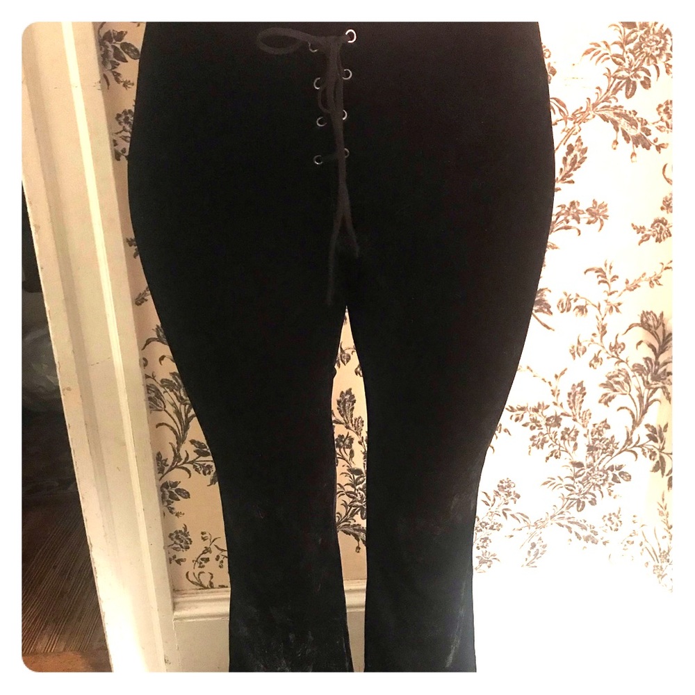 Velvet Flared Pants